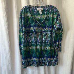 Colorful Geometric Women's Top